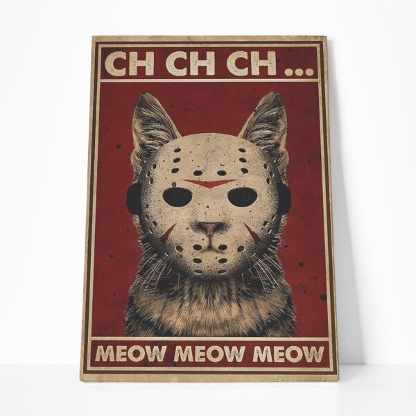 Gearhumans 3D Friday The 13th Jason Cat Custom Canvas