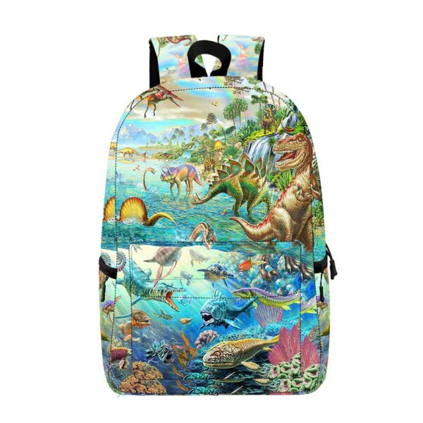 Gearhumans 3D Discover the Dinosaurs World Custom Backpack