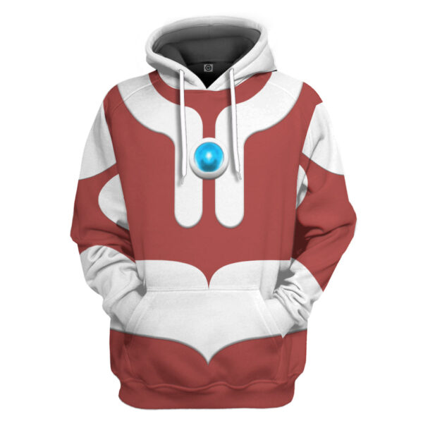 Gearhumans 3D Ultraman Custom Hoodie Tshirt Apparel
