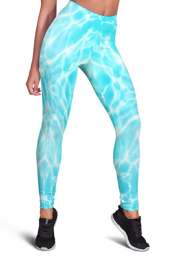 3D Azure Water Full Print Leggings 3d legging Leggings LEGGINGS S