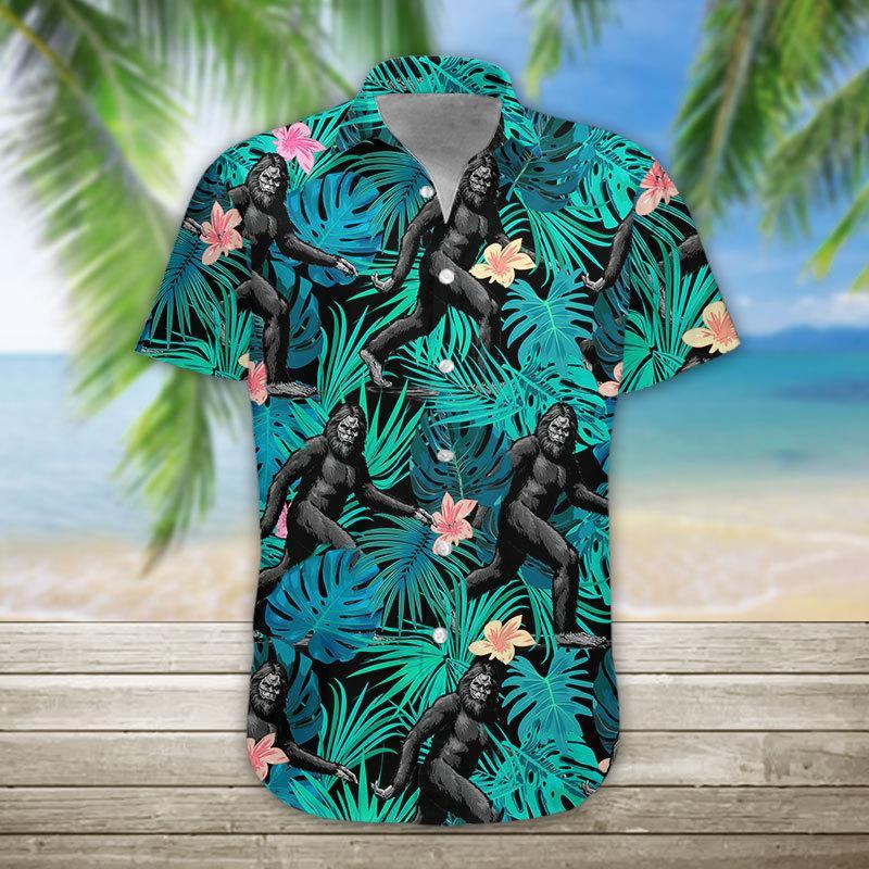3D Bigfoot Hawaii Shirt hawaii Short Sleeve Shirt