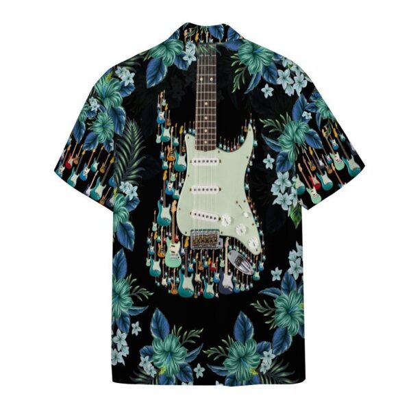 3D Electric Guitar Hawaii Shirt Custom Shorts Sleeve Shirt GVC05116 Short Sleeve Shirt
