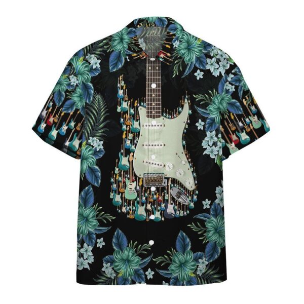 3D Electric Guitar Hawaii Shirt Custom Shorts Sleeve Shirt GVC05116 Short Sleeve Shirt Short Sleeve Shirt S 