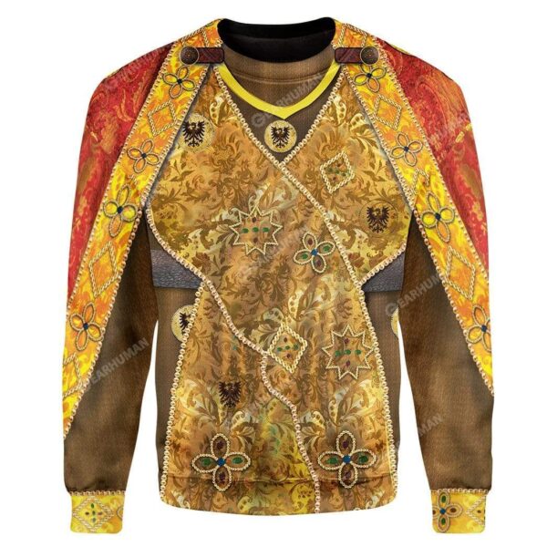 3D Full-Print Charlemagne Apparel HD-DT31101904 3D Custom Fleece Hoodies Long Sleeve S