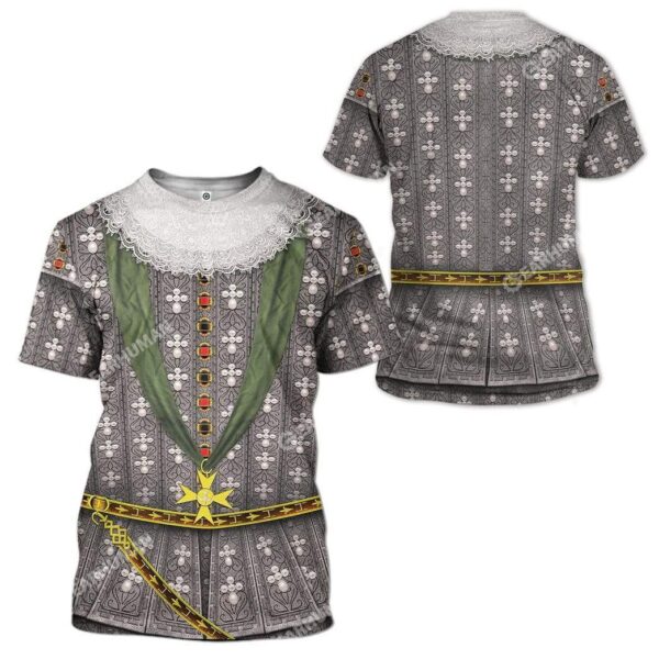 3D Full-Print Henry IV Of France Apparel HD-AT01111916 3D Custom Fleece Hoodies 