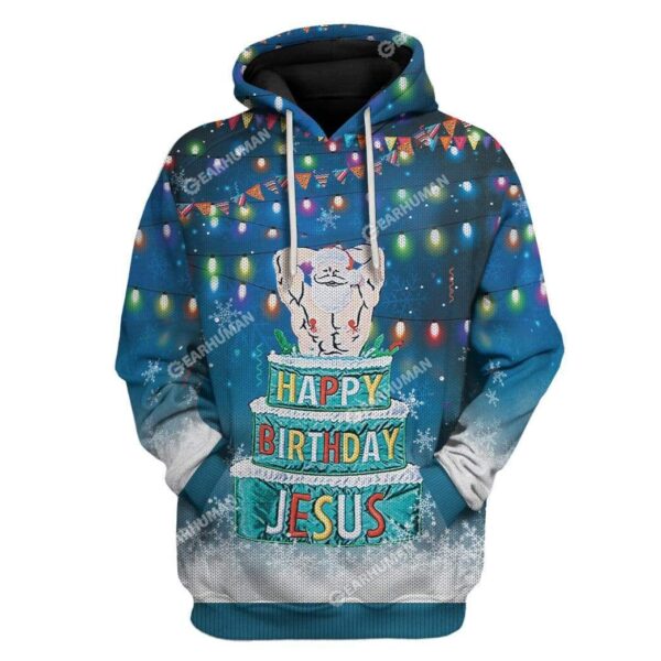 3D Full-Print Ugly Happy Birthday Jesus Apparel HD-DT31101912 3D Custom Fleece Hoodies Hoodie S 