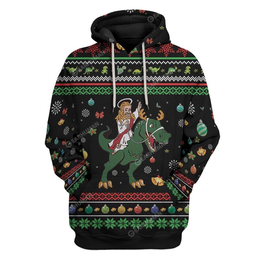 3D Full-Print Ugly Jesus Apparel HD-TT04111905 3D Custom Fleece Hoodies Hoodie S