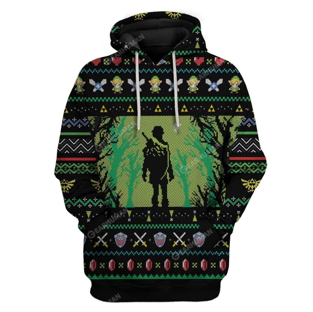3D Full-Print Ugly Zelda Apparel HD-TT05111903 3D Custom Fleece Hoodies Hoodie S