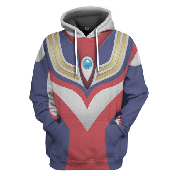 Gearhumans 3D Ultraman Tiga Custom Hoodie Tshirt Apparel