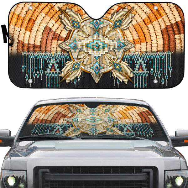 Alternative view of Gearhumans 3D Strong Native American Women Car Auto Sunshade