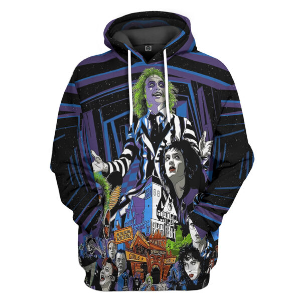 Gearhumans 3D Beetlejuice Time Custom Hoodie Tshirt Apparel