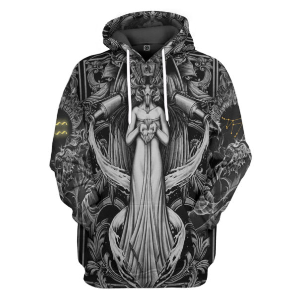Gearhumans 3D The Dark Side of Aquarius Custom Tshirt Hoodie Apparel