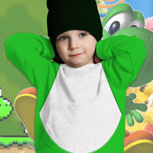Gearhumans 3D Yoshi Costume Custom Kid Hoodie