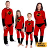Gearhumans 3D The Incredibles Custom Name Family Pajamas