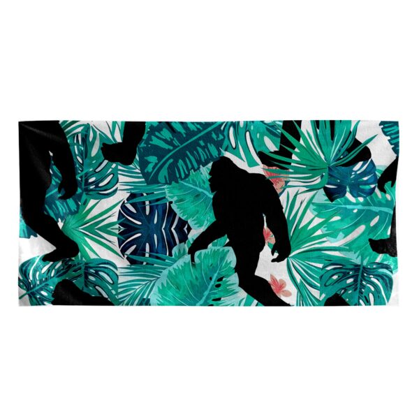 Gearhumans 3D Bigfoot Tropical Beach Towel