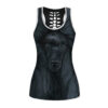 Gearhumans 3D Black Poodle Custom Hollow Camisole