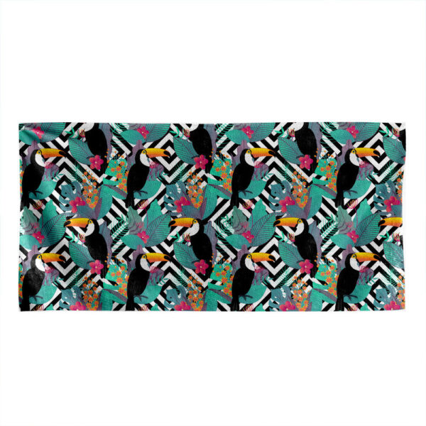 Gearhumans 3D Toco Toucan Beach Towel