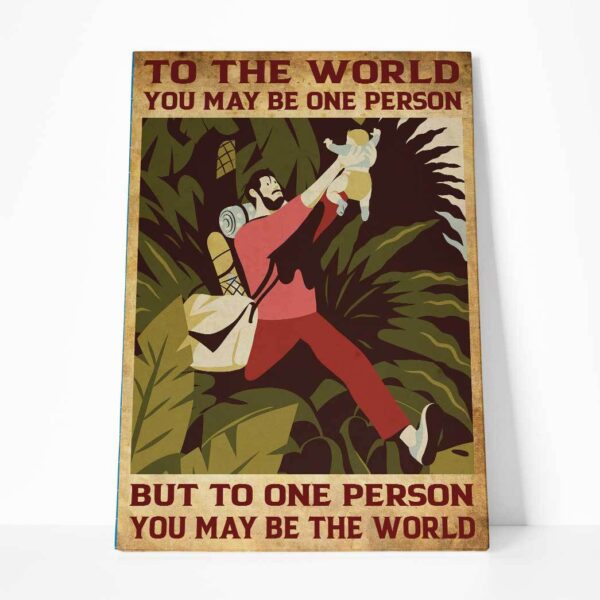 Gearhumans 3D The World To One Person Canvas