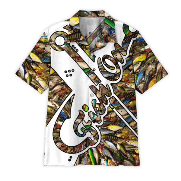Gearhumans 3D Fish On Hook Hawaii Shirt