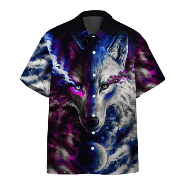 Gearhumans 3D Fantasy Wolf Custom Hawaii Shirt