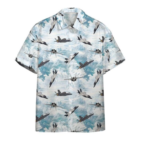Gearhumans 3D F35A Lightning II Aircraft Sky Custom Hawaii Shirt