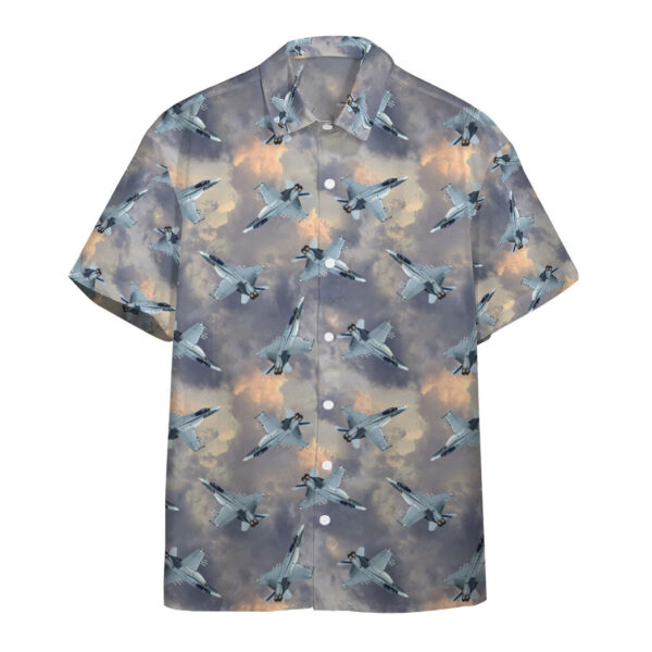 Gearhumans 3D Super Hornet Aircraft Sky Custom Hawaii Shirt