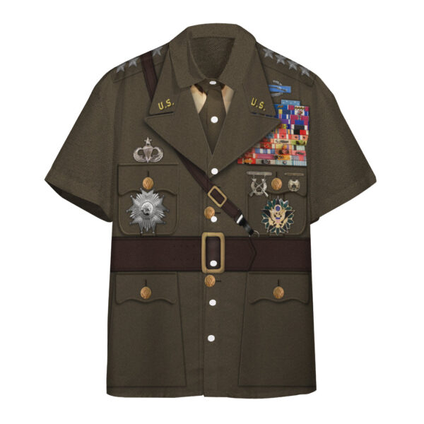 Gearhumans 3D Douglas MacArthur Custom Short Sleeve Shirt