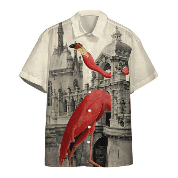 Gearhumans 3D Flamingo Vintage Custom Hawaii Shirt