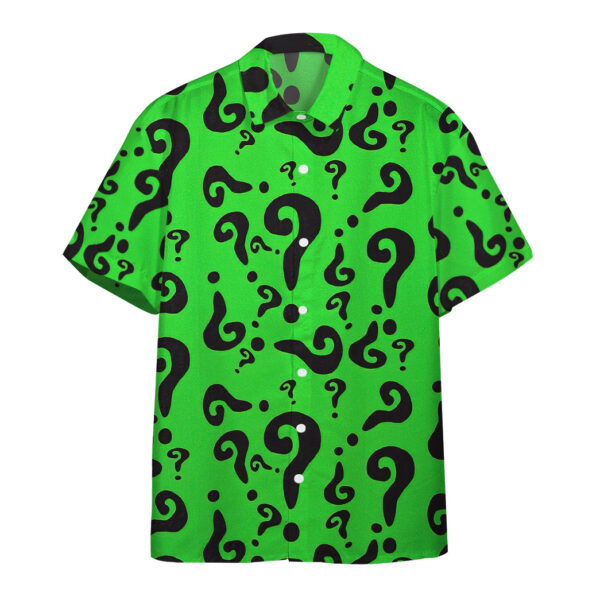 Gearhumans 3D DC The Riddler Custom Hawaii Shirt