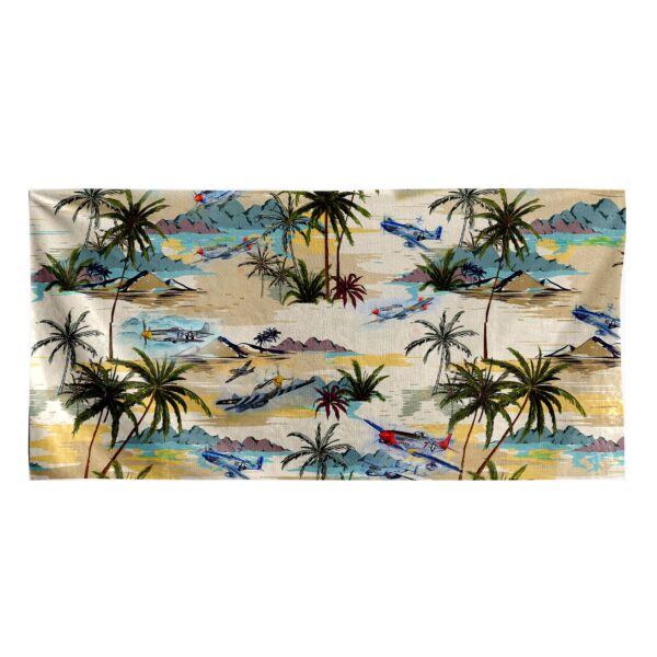 Gearhumans 3D Aircraft Beach Towel
