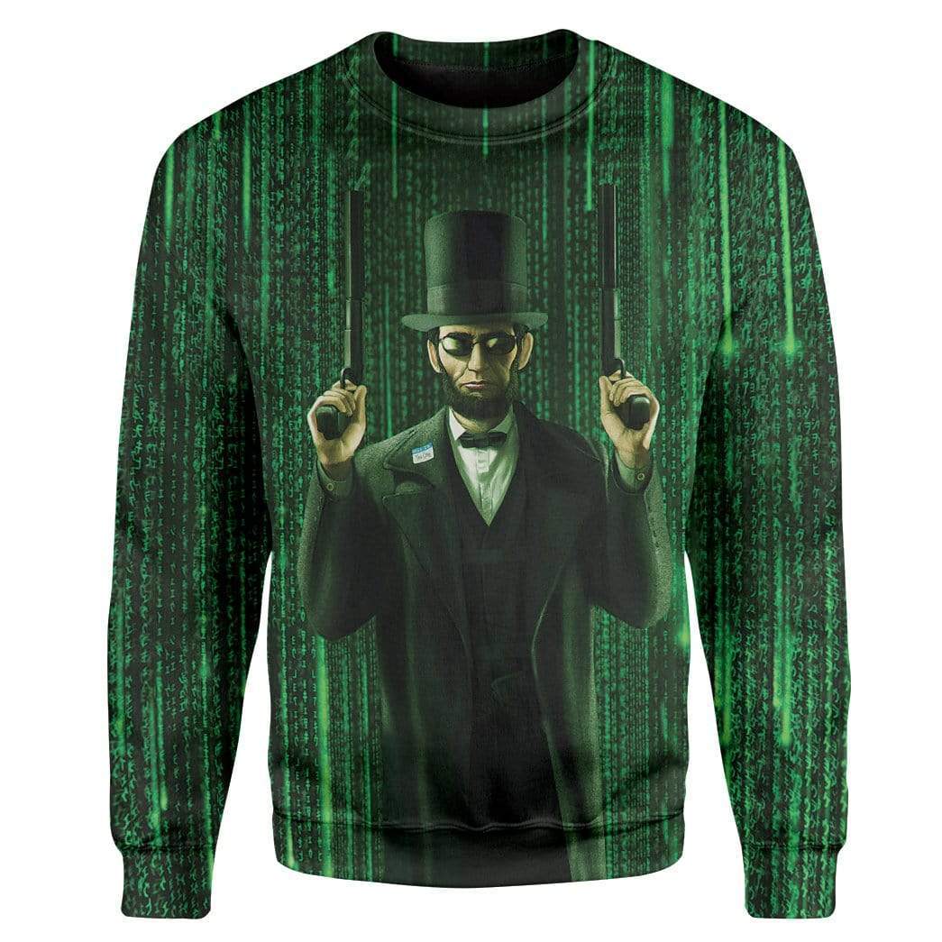 Abe Lincoln Reloaded Custom T-Shirts Hoodies Apparel HD-AT1312192 3D Custom Fleece Hoodies Long Sleeve S