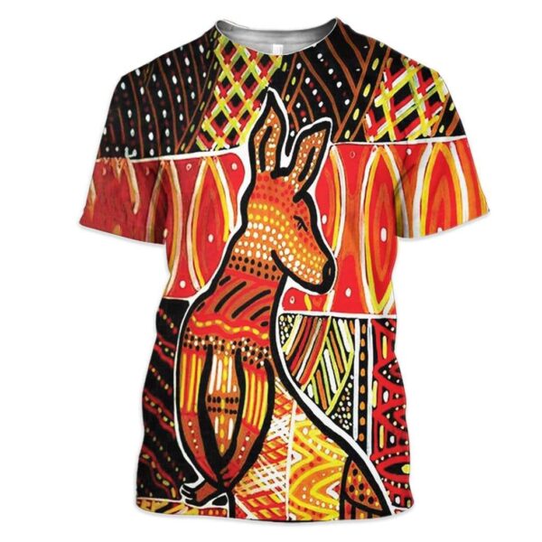 Aboriginal Kangaroo Custom T-Shirts Hoodie Apparel AN-DT0502204 3D Custom Fleece Hoodies T-Shirt S 
