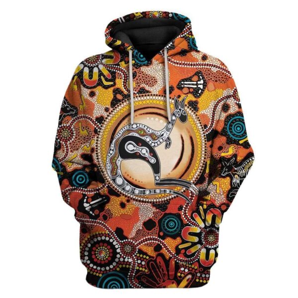Aboriginal Kangaroo Custom T-Shirts Hoodie Apparel AN-DT0502205 3D Custom Fleece Hoodies Hoodie S 