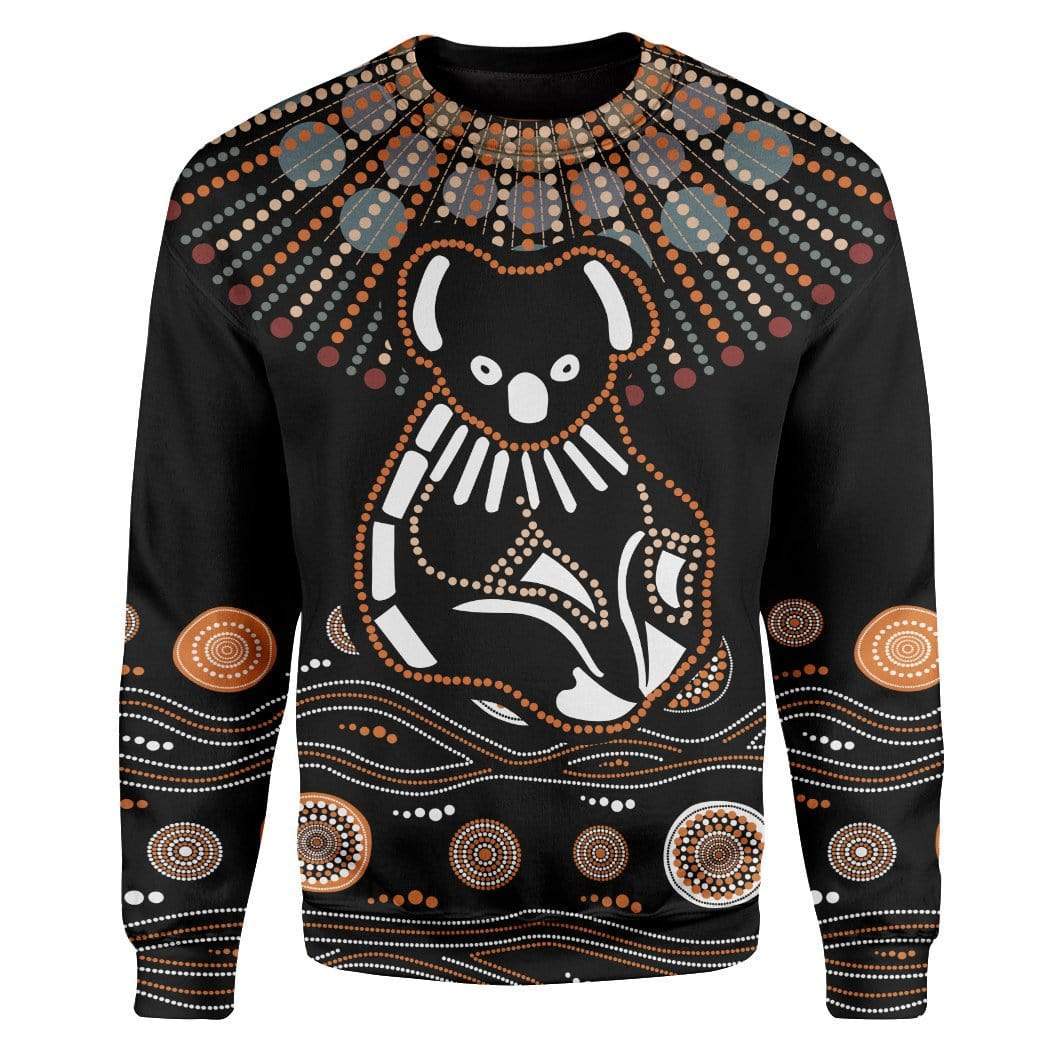 Aboriginal Koala Custom T-Shirts Hoodie Apparel HD-TA0702203 3D Custom Fleece Hoodies Long Sleeve S