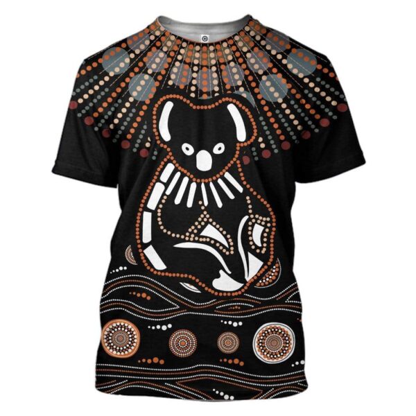 Aboriginal Koala Custom T-Shirts Hoodie Apparel HD-TA0702203 3D Custom Fleece Hoodies T-Shirt S