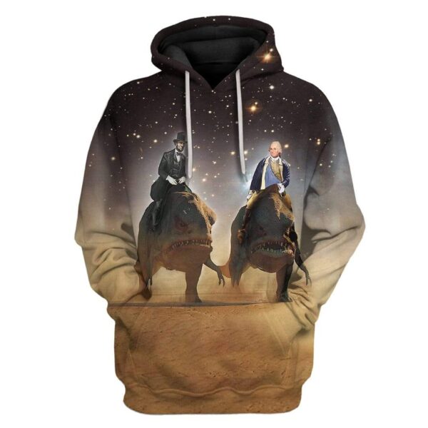 Abraham Lincoln and George Washington T-Shirts Hoodies Apparel HD-QM3112191 3D Custom Fleece Hoodies Hoodie S 