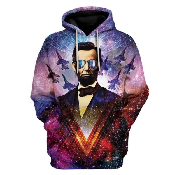 Abraham Lincoln Custom T-Shirts Hoodies Apparel HD-AT1112195 3D Custom Fleece Hoodies Hoodie S 