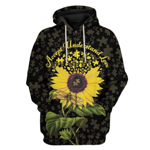 Accept Understand Love Custom T-Shirts Hoodie Apparel HD-QM2001202 3D Custom Fleece Hoodies Zip Hoodie S