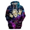 Albert Einstein Thinking OuterSpace Custom T-shirt - Hoodies Apparel HD-GH110396 3D Custom Fleece Hoodies Hoodie S