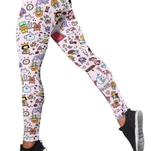 alice in wonderland doodles Full-print Leggings HD-MV111409-LEG Leggings 