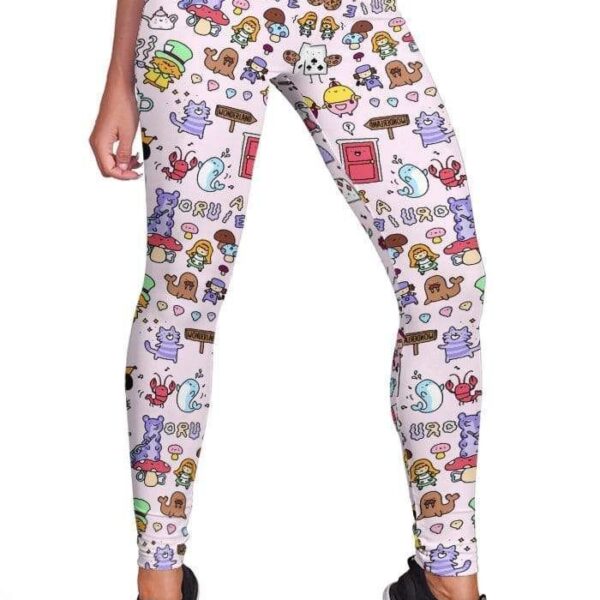 alice in wonderland doodles Full-print Leggings HD-MV111409-LEG Leggings Leggings S 
