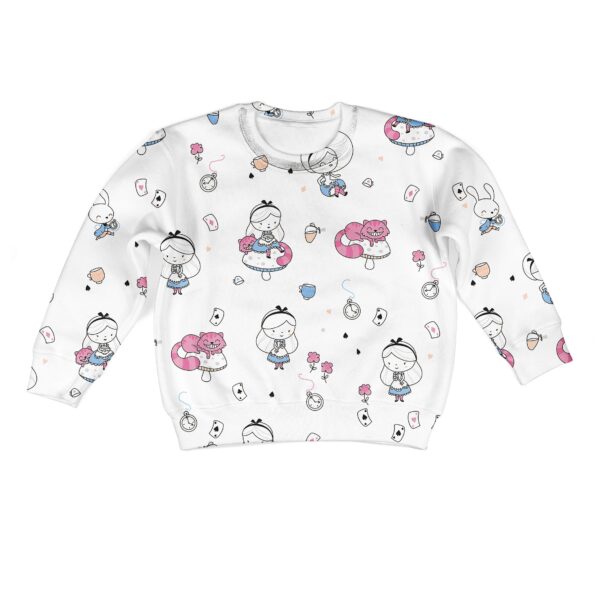 ALICE WITH FRIENDS Kid Custom Hoodies T-shirt Apparel HD-PET110326K kid 3D apparel Kid Sweatshirt S/6-8