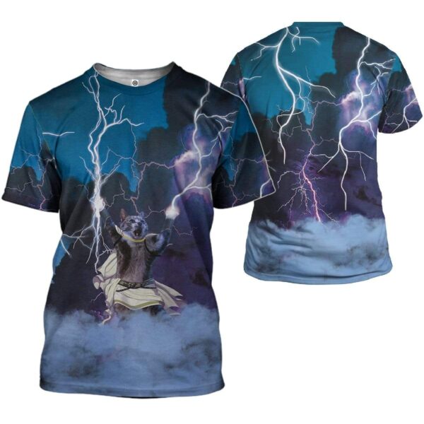 All Hail Zeus Cat Custom T-Shirts Hoodies Apparel CT-TA1412194 3D Custom Fleece Hoodies 
