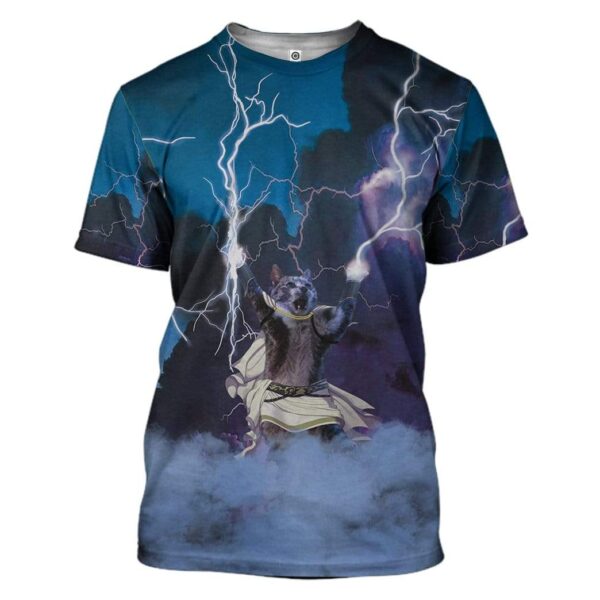 All Hail Zeus Cat Custom T-Shirts Hoodies Apparel CT-TA1412194 3D Custom Fleece Hoodies T-Shirt S 
