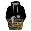 American Astronaut Questing OuterSpace Custom T-shirt - Hoodies Apparel UNI110160 3D Custom Fleece Hoodies Hoodie S