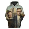 American Gothic Custom T-shirt - Hoodies Apparel HD-MV111349 3D Custom Fleece Hoodies Hoodie S