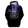 AND I THINK TO MYSELF WHAT A WONDERFUL WORLD Custom Apparel HD-GH110491 3D Custom Fleece Hoodies Hoodie S