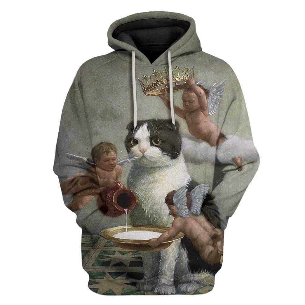 Angel Cat Custom T-Shirts Hoodies Apparel CT-AT1501202 3D Custom Fleece Hoodies Hoodie S