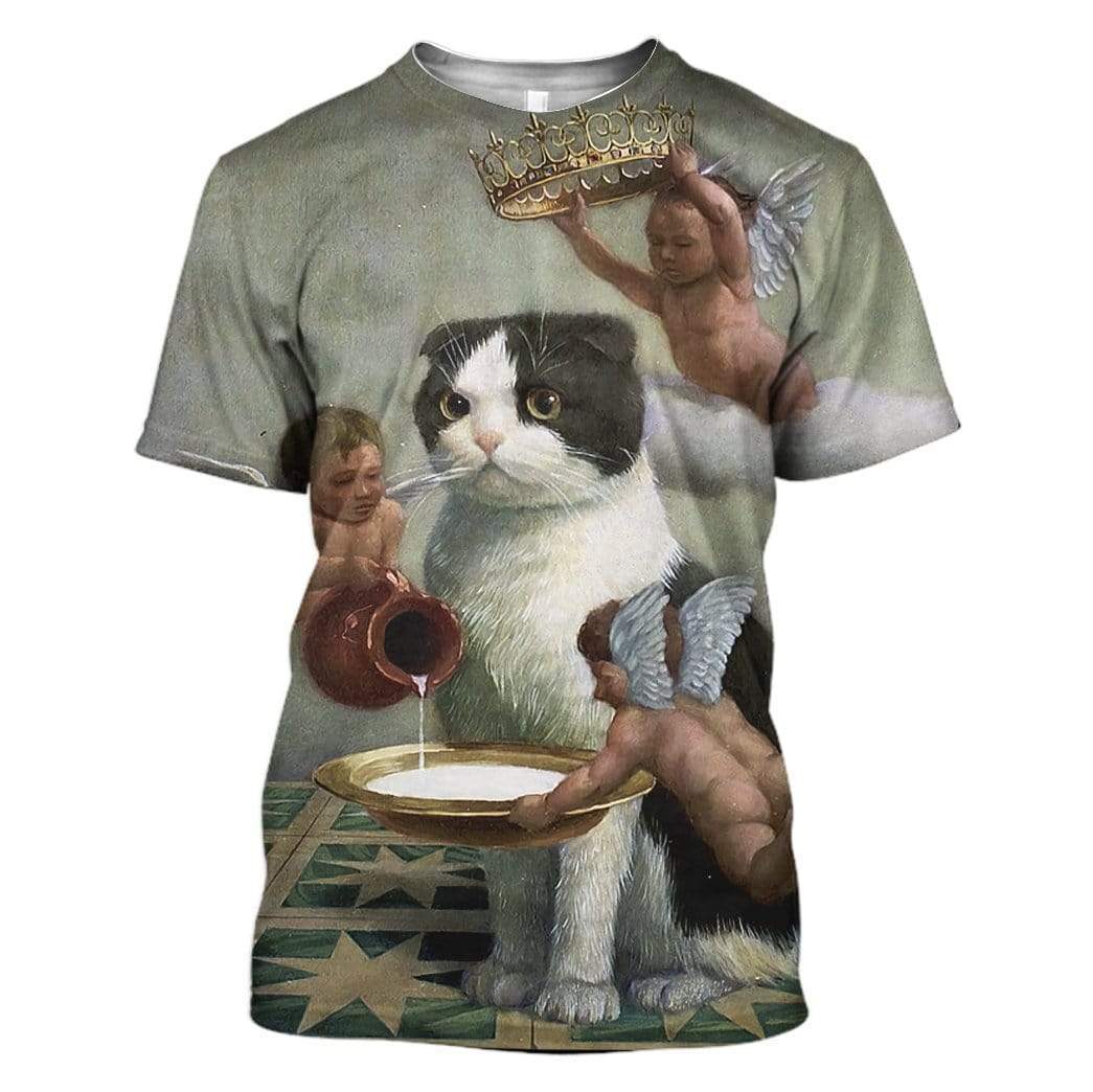 Angel Cat Custom T-Shirts Hoodies Apparel CT-AT1501202 3D Custom Fleece Hoodies T-Shirt S