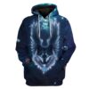 Angel Wolf In Night Custom T-Shirts Hoodies Apparel AN-TA1012192 3D Custom Fleece Hoodies Hoodie S